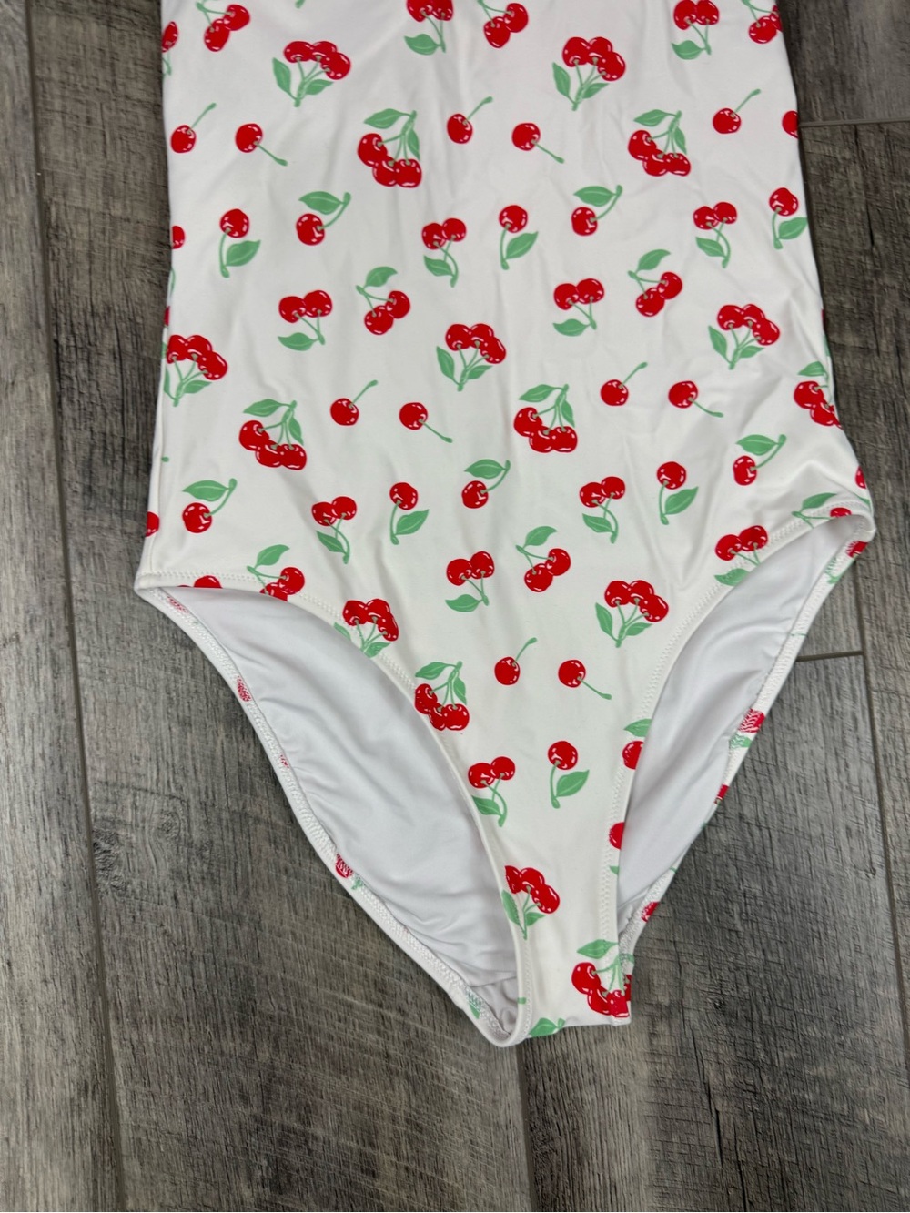 Aerie White Cherry One Piece Swimsuit - Picture 3 of 11